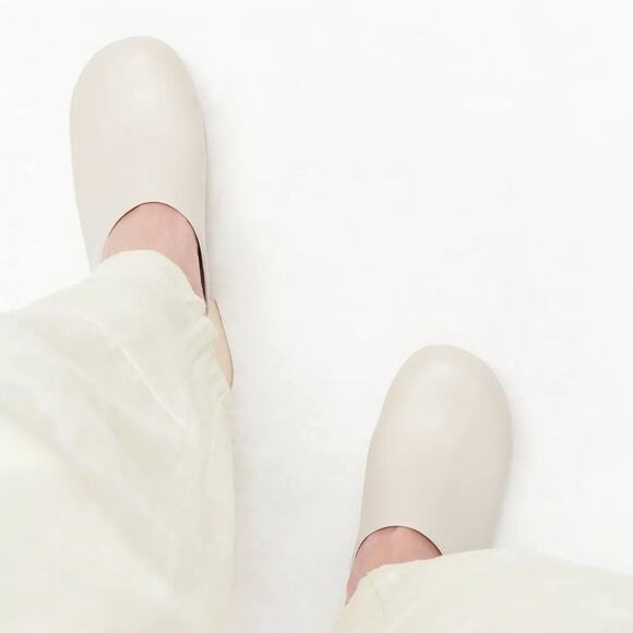 Rachel Comey Blaring Clog Nappa Leather Bone Neutral Grey Taupe Size 9 EUC - Picture 14 of 16